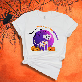 怖いニューファンドランドハロウィンフルムーンTシャツ Tシャツ