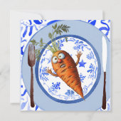 怖いニンジンのクリスマスディナー設定野菜 シーズンカード (正面)