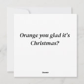 怖いニンジンのクリスマスディナー設定野菜 シーズンカード (裏面)