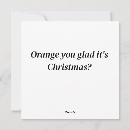 怖いニンジンのクリスマスディナー設定野菜 シーズンカード (裏面)