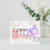 怖いハッピーハローウィンカボチャ ポストカード (スタンド正面)
