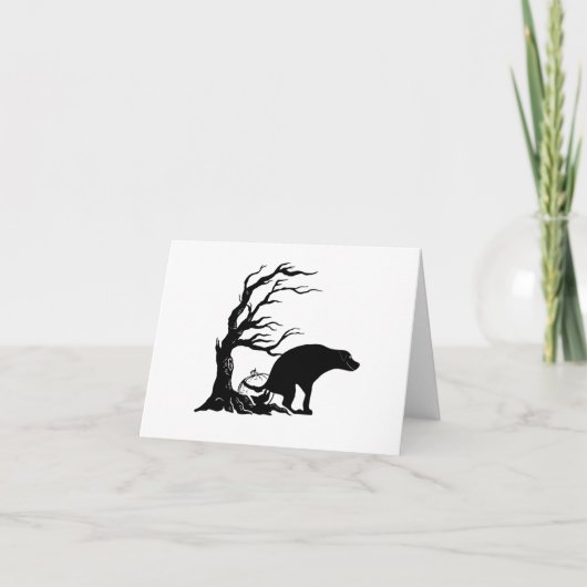 怖いハロウィンのうんこ犬 カード (正面)