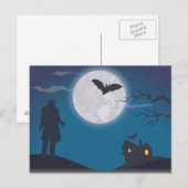 怖いハロウィンの夜 ポストカード (正面/裏面)