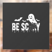 怖いハロウィンの幽霊コウモリデザイン_1 ウィンドウサイン (シート2)
