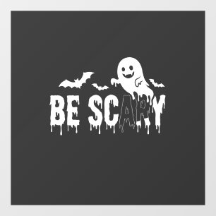 怖いハロウィンの幽霊コウモリデザイン_1 ウィンドウサイン