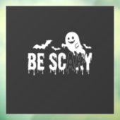 怖いハロウィンの幽霊コウモリデザイン_1 ウィンドウサイン (シート3)