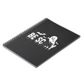 怖いハロウィンの幽霊コウモリデザイン_1 ノートブック (左側)
