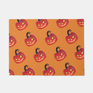 怖いハロウィンの玄関マット ドアマット