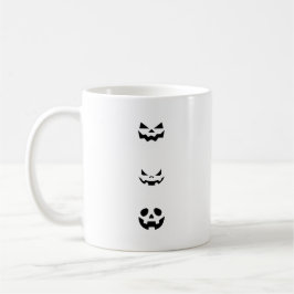 怖いハロウィンの顔 コーヒーマグカップ