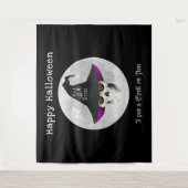 怖いハロウィンの魔女パーティ タペストリー (正面)