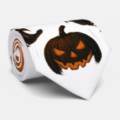 怖いハロウィンウィザード – 不気味なフード付きスカル ネクタイ (ロール)