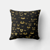 怖いハロウィンカボチャ模様 クッション (裏面)