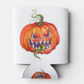 怖いハロウィンカボチャ 缶クーラー (裏面)