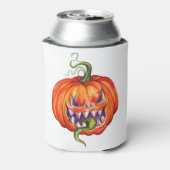怖いハロウィンカボチャ 缶クーラー (缶裏面)