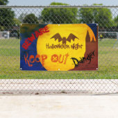 怖いハロウィンバナー 横断幕 (インサイチュ)