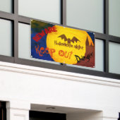 怖いハロウィンバナー 横断幕 (ビルの外側)