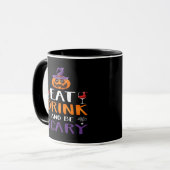 怖いハロウィンパーティーの魔法使いの飲み物 マグカップ (正面左)