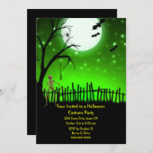 怖いハロウィンパーティー 招待状 (正面/裏面)
