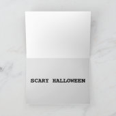 怖いハロウィンヒラリーとトランプのカード カード (内部)