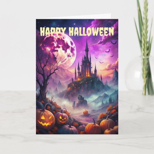 怖いハロウィン幽霊のよく出る城 シーズンカード (正面)