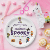 怖いハロウィン・コスチュームの子供の誕生日パーティー ペーパープレート (パーティー)