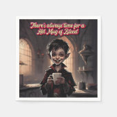 怖いハロウィン！🎃 スタンダードカクテルナプキン (正面)