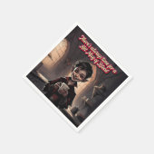 怖いハロウィン！🎃 スタンダードカクテルナプキン (角)