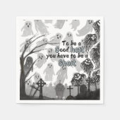 怖いハロウィン！🎃 スタンダードカクテルナプキン (正面)