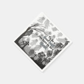 怖いハロウィン！🎃 スタンダードカクテルナプキン (角)