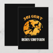 怖いハロウィン　羊飼いの銃 招待状 (正面/裏面)