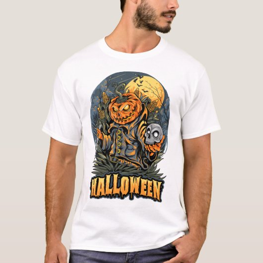 怖いハロウィン Tシャツ (正面)