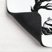 怖いハロウィーンのウンコ犬 マウスパッド (コーナー)