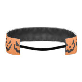 怖いハロウィーンのカボチャのちょうちんオレンジハロウィーン アスレチックヘッドバンド (裏面)