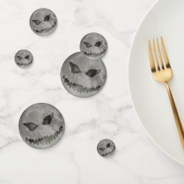 怖いハロウィーンのカボチャのちょうちんハロウィンムーン コンフェッティ