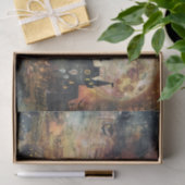 怖いハロウィーンのカボチャのちょうちんフルムーンハロウィーンデコパージュ 薄葉紙 (ギフト)