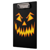 怖いハロウィーンのカボチャのちょうちん顔 クリップボード (左)