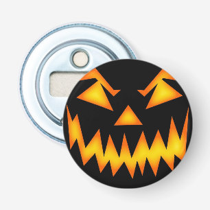怖いハロウィーンのカボチャのちょうちん顔 栓抜き