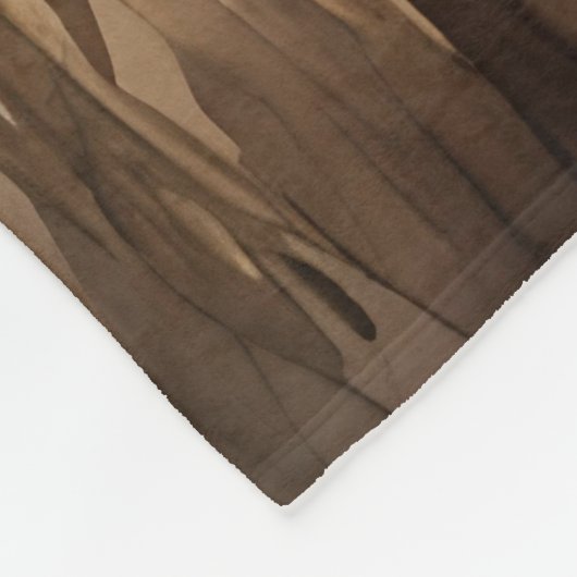 怖いハロウィーンのカラス付きカラス フリースブランケット (角)