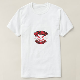 怖いハロウィーンのホラー柄 Tシャツ