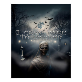 怖いハロウィーンの墓場&ママ ポスター