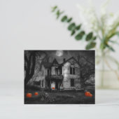 怖いハロウィーンの夜はがき ポストカード (スタンド正面)
