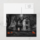 怖いハロウィーンの夜はがき ポストカード (正面/裏面)