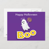 怖いハロウィーンの夜はがき ポストカード (正面/裏面)