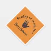 怖いハロウィーンの死手 スタンダードランチョンナプキン (角)