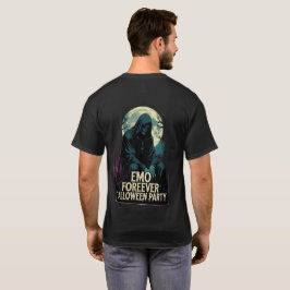 怖いハロウィーンの男性のTシャツ不気味なホラー不気味 Tシャツ