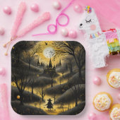 怖いハロウィーンの道 ペーパープレート (パーティー)