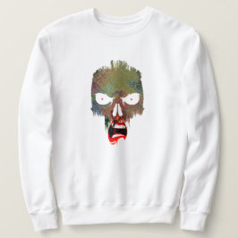 怖いハロウィーンの邪悪な海賊スカルの叫び衣装 スウェットシャツ