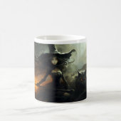 怖いハロウィーンの魔女7マグカップ コーヒーマグカップ (中央)