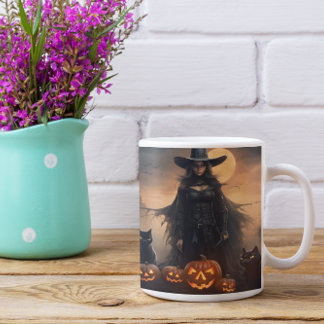 怖いハロウィーンウィッチ28マグカップ コーヒーマグカップ