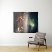 怖いハロウィーンカボチャのパッチ タペストリー (インサイチュ(横))